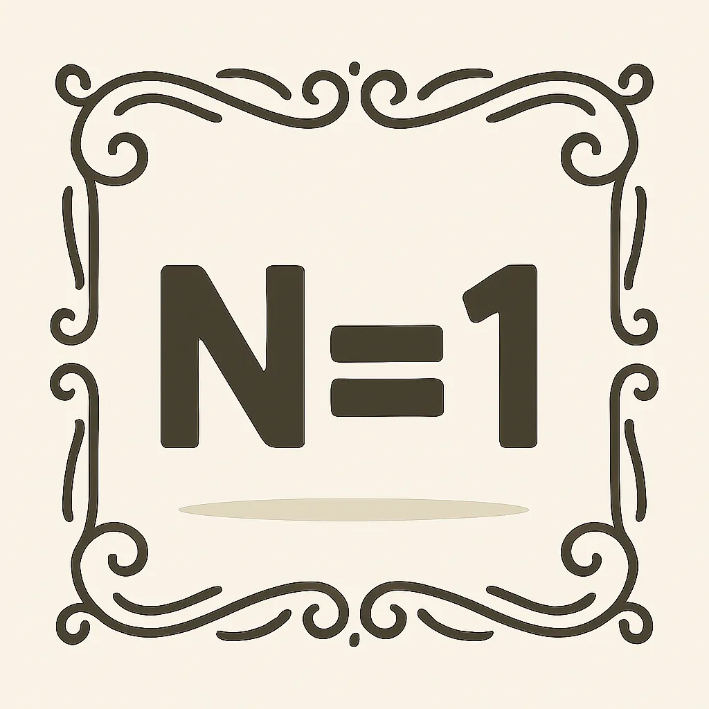 N=1 is Significant